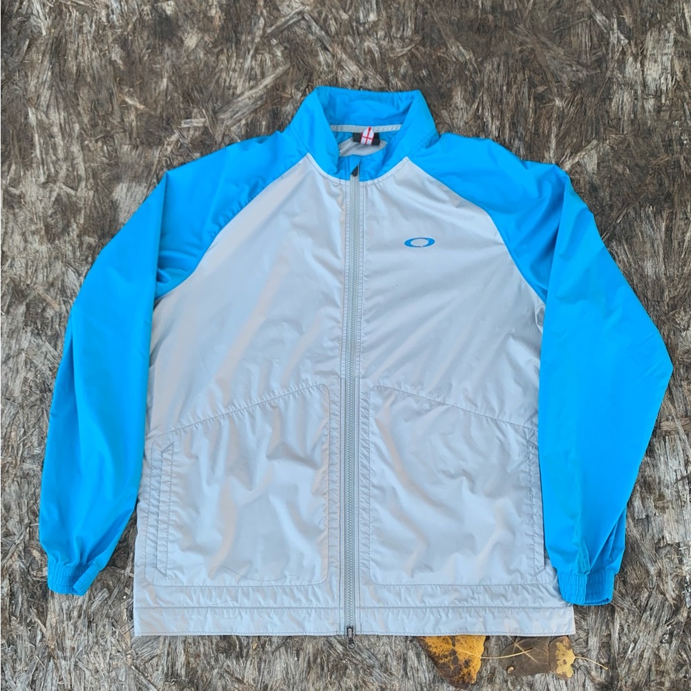 Oakley Men's Grey and Blue Jacket - Size XL- Excellent Condition